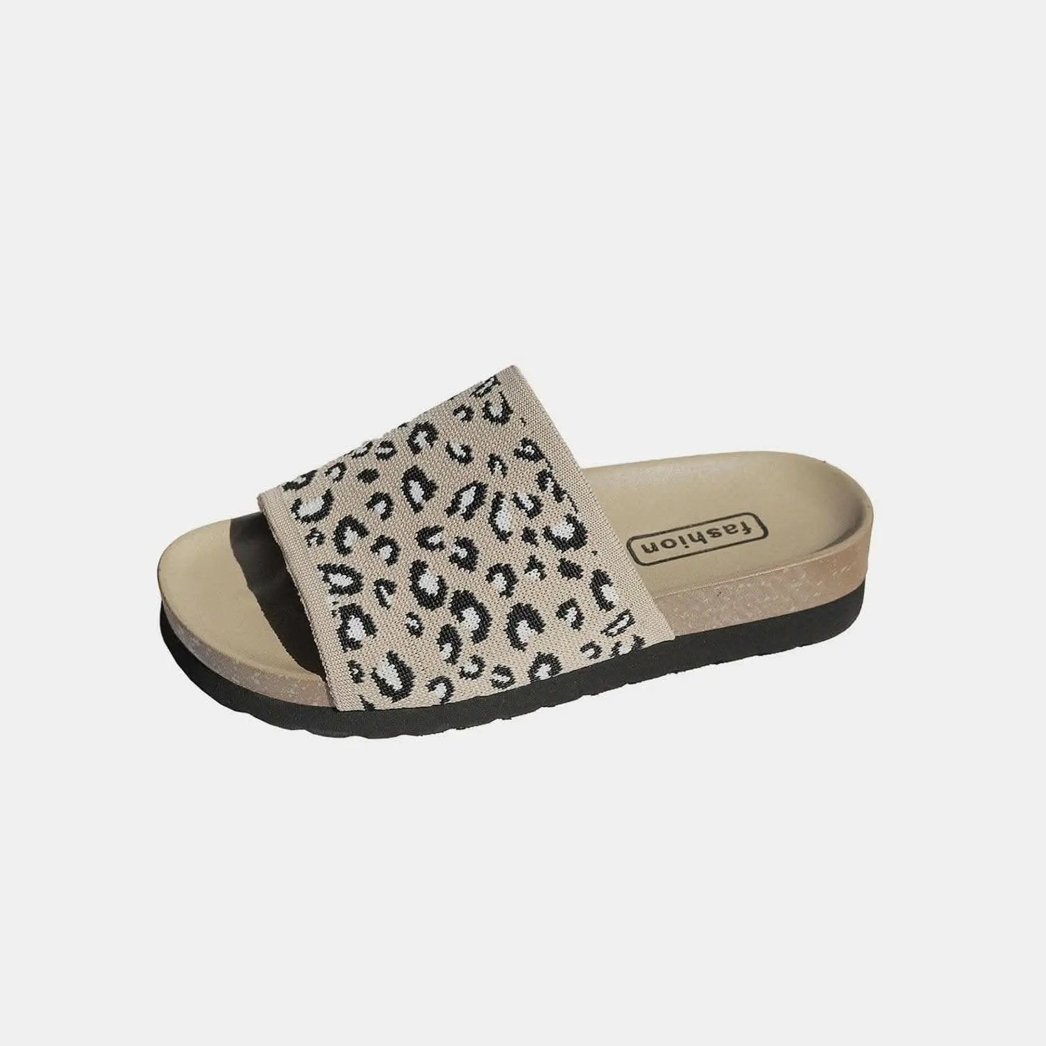 Leopard print open toe sandals - Love Salve